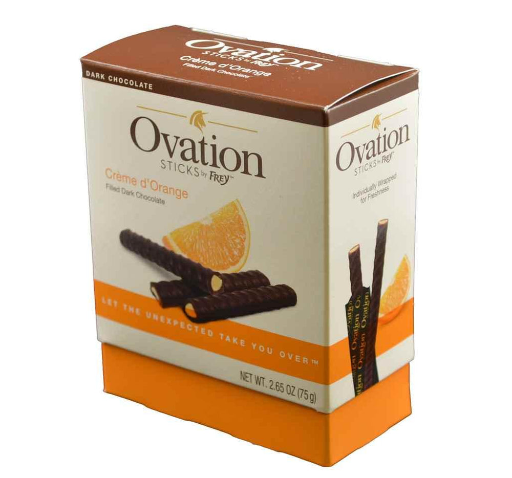 Ovation Orange Dark Chocolate Covered Candy Sticks - CandyFavorites