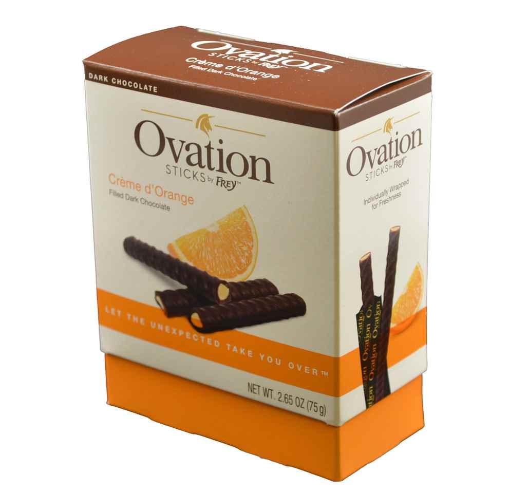 Ovation Orange Dark Chocolate Covered Candy Sticks - CandyFavorites