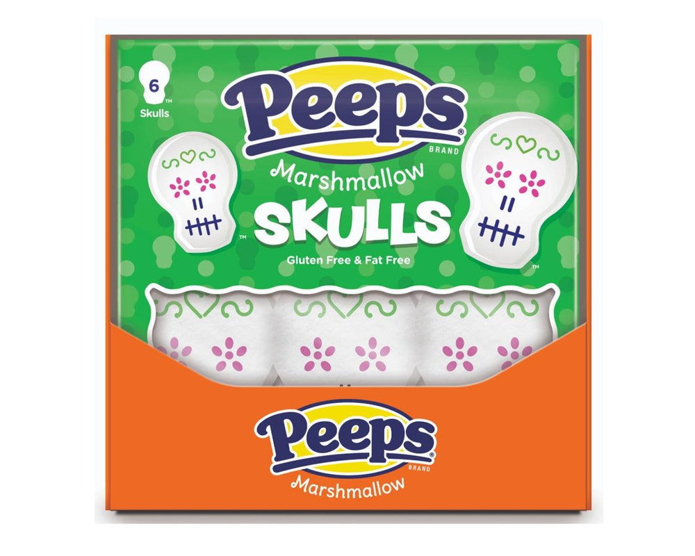 Peeps Marshmallow Skulls 3 oz. 6 Pack - CandyFavorites