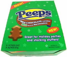 Peeps Milk Chocolate Covered Mint Flavored Marshmallow Trees - CandyFavorites