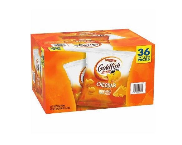 Pepperidge Farm Baked Cheddar Goldfish Crackers 1.25 oz. Bags - CandyFavorites