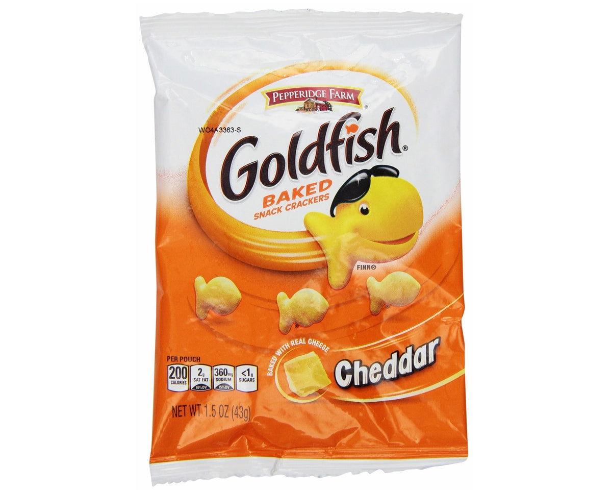 Pepperidge Farm Baked Cheddar Goldfish Crackers 1.25 oz. Bags - CandyFavorites