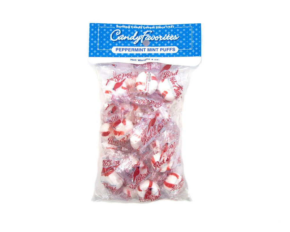 Peppermint Puffs 4 oz. Peg Bags - CandyFavorites
