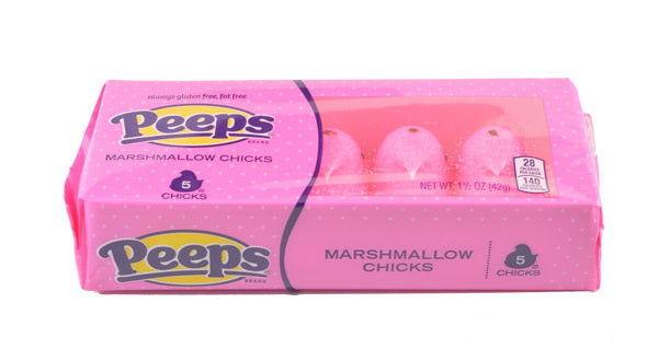 Pink Peeps Marshmallow Chicks 5 Packs - CandyFavorites