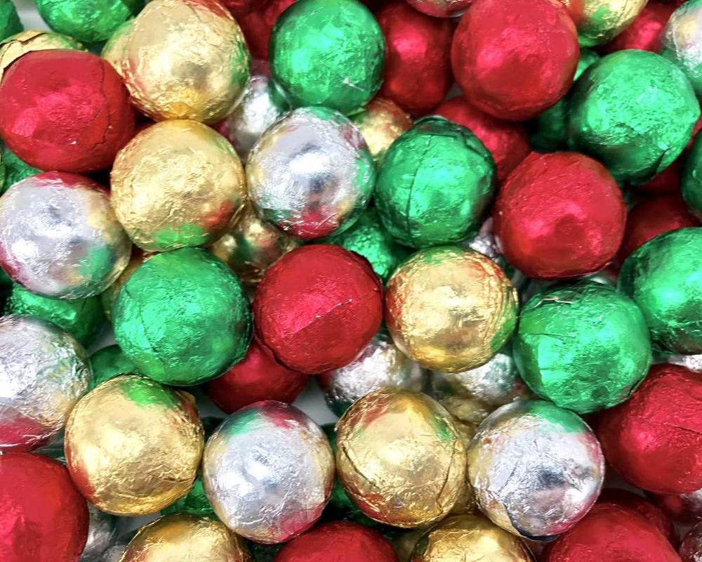 Premium Wrapped Chocolate Balls Holiday Mix - CandyFavorites
