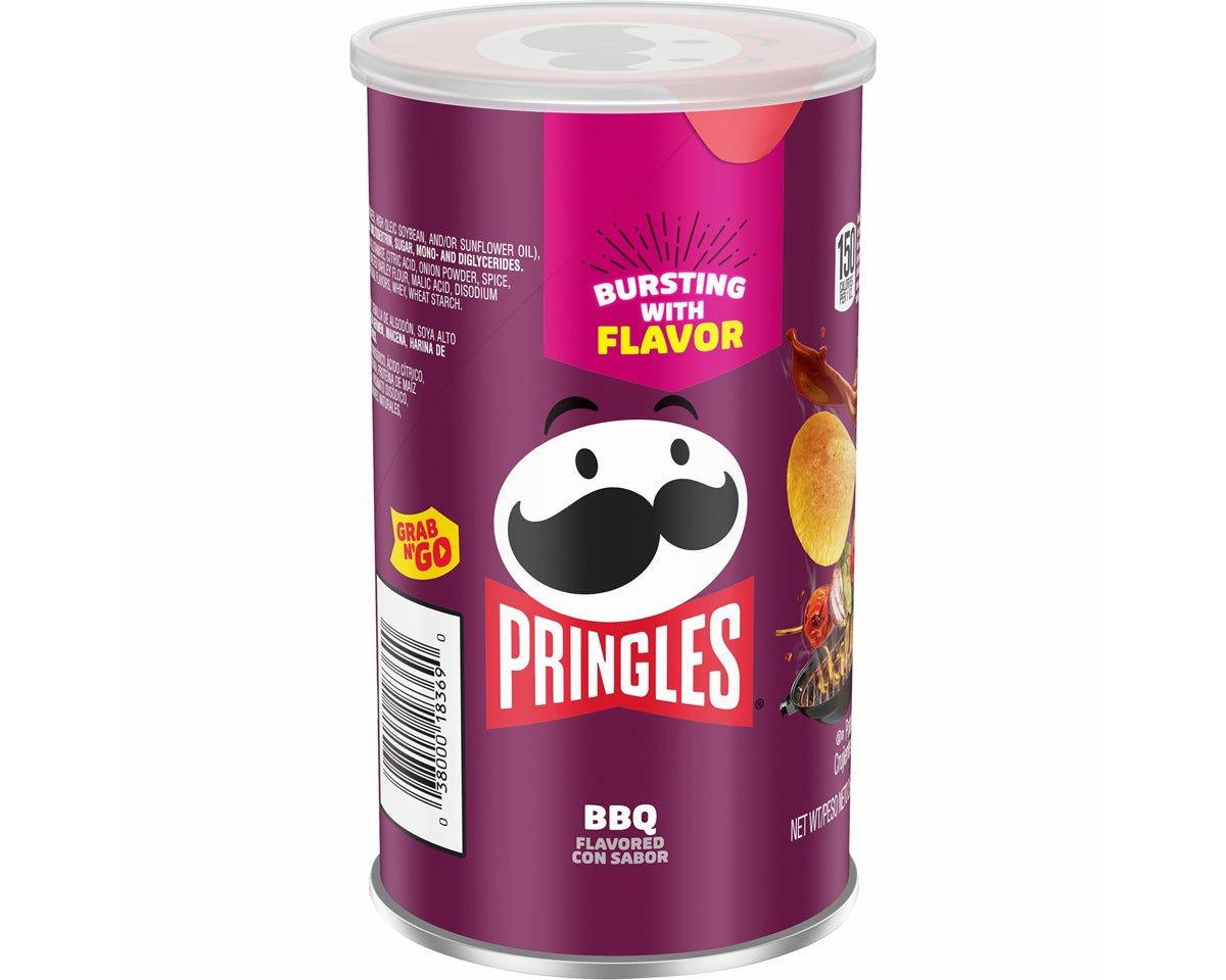 Pringles BBQ "Grab n' Go" Potato Chips 2.5 oz. Can - CandyFavorites