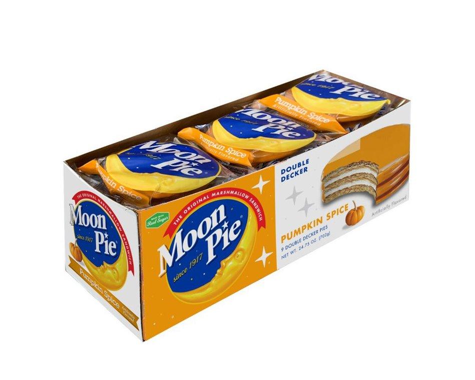 Pumpkin Spice Double Decker Moon Pies - CandyFavorites