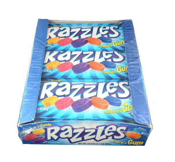 Blue Raspberry Sour Razzles Blue Candy – Candy Favorites