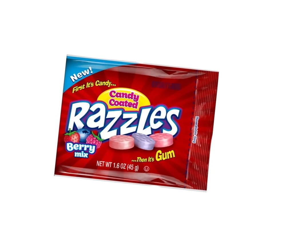 Red Razzles Razzles Candy Coated Berry Mix 1.4 oz Bags - 24 / Box – Candy Favorites