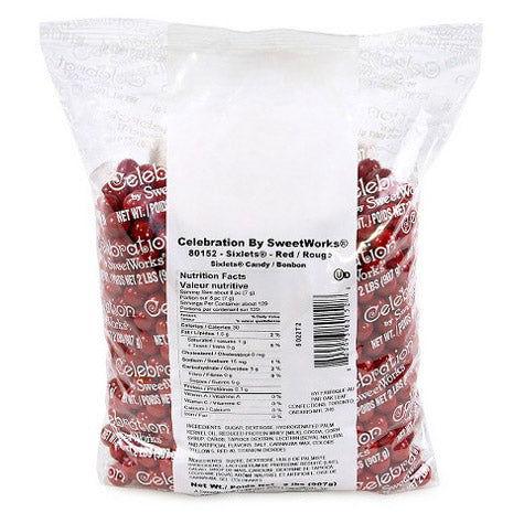 Red Sixlets - 2 lb.