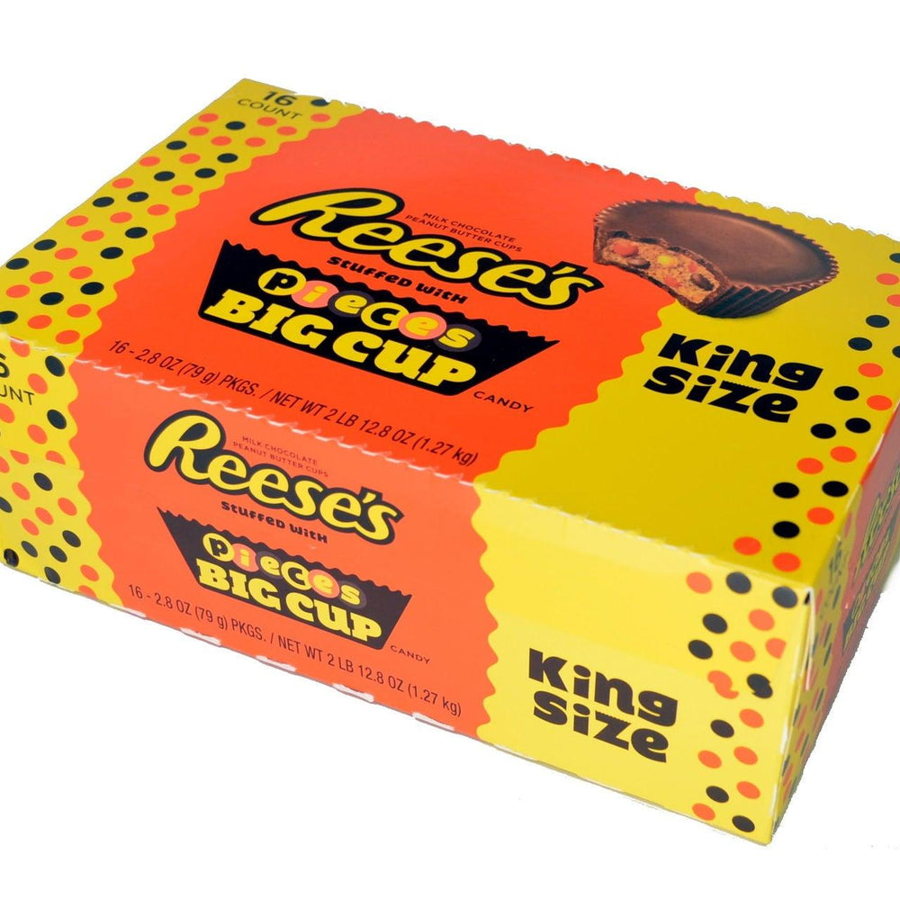 
                      
                        Reese's Peanut Butter Cups Filled with Reese's Pieces King Size - CandyFavorites
                      
                    