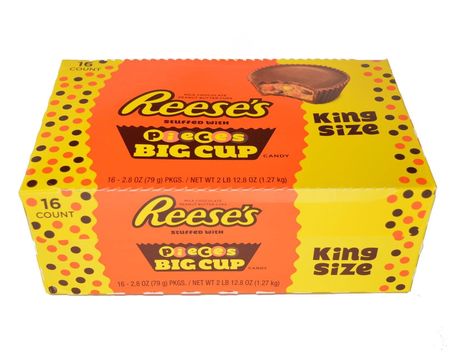 Reese's Peanut Butter Cups Filled with Reese's Pieces King Size - CandyFavorites