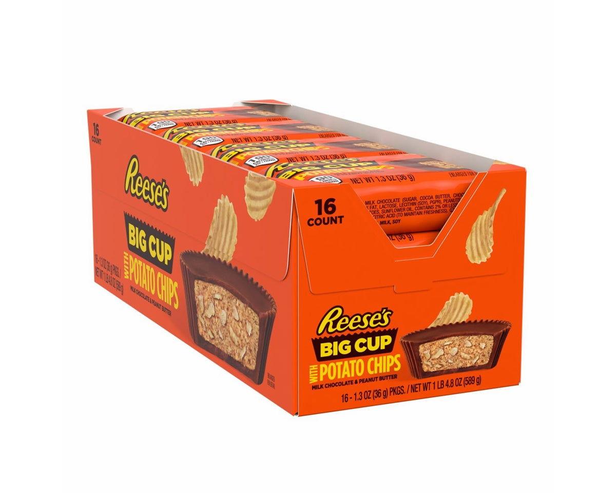 Reeses Big Cup stuffed with Potato Chips 1.3 oz. Bars - CandyFavorites