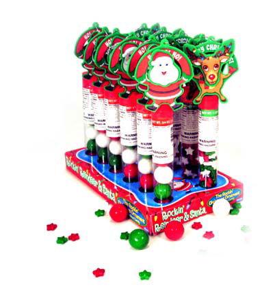 Rockin Reindeer and Santa Candy Filled Holiday Ornaments - CandyFavorites