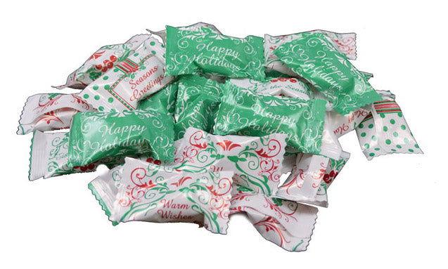 Seasons Greetings Individually Wrapped Buttermints - CandyFavorites