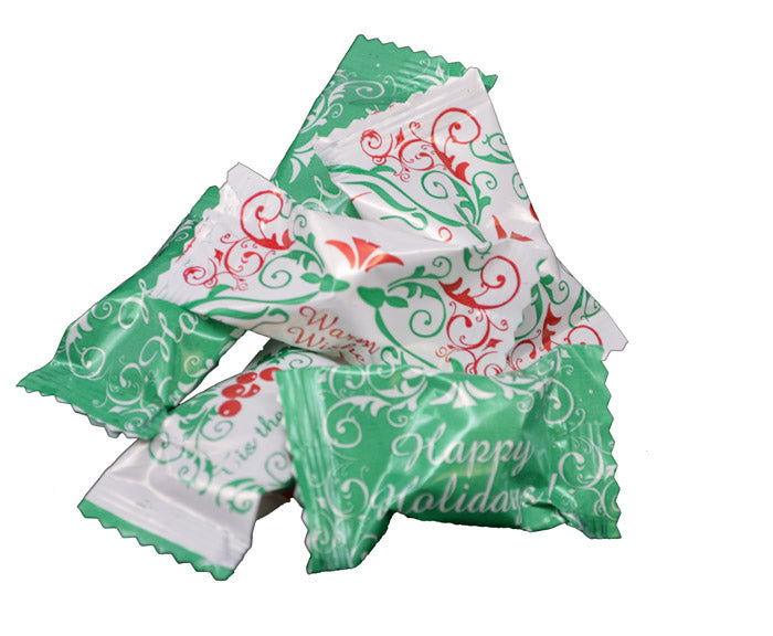 Seasons Greetings Individually Wrapped Buttermints - CandyFavorites