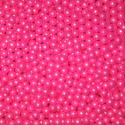 Shimmer Bright Pink Candy Pearls Bulk - CandyFavorites