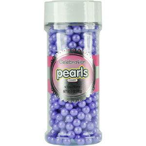 Shimmer Lavender Candy Pearls 5 oz. Jar - CandyFavorites