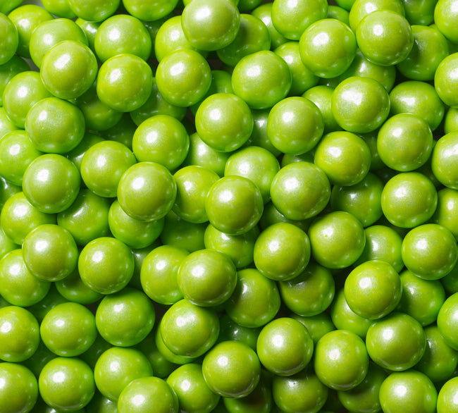 Shimmer Lime Green Sixlets - CandyFavorites