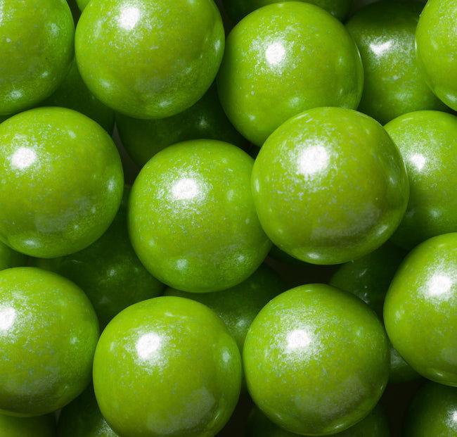 Shimmer Pearl Lime Green Gumballs - CandyFavorites