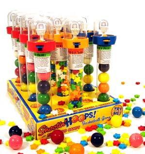 Shooting Hoops Bubble Gum Filled Basketball Game - CandyFavorites