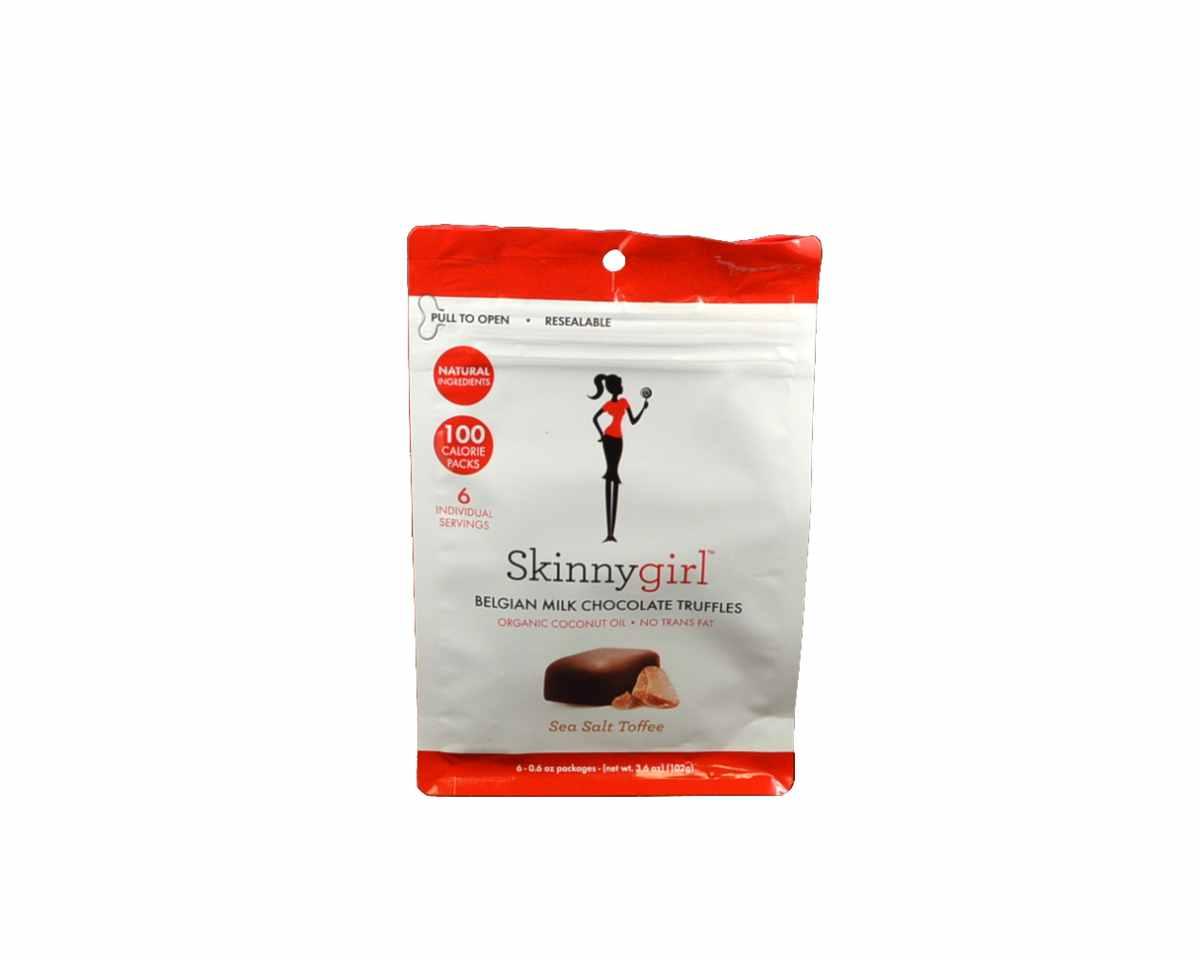 Skinnygirl Belgian Milk Chocolate Sea Salt Toffee Truffles - 1 Bag – Candy Favor