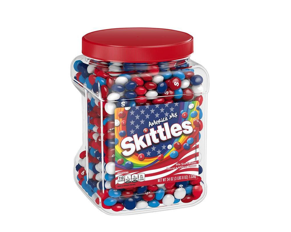 Skittles America Mix 54 oz. Jar - CandyFavorites