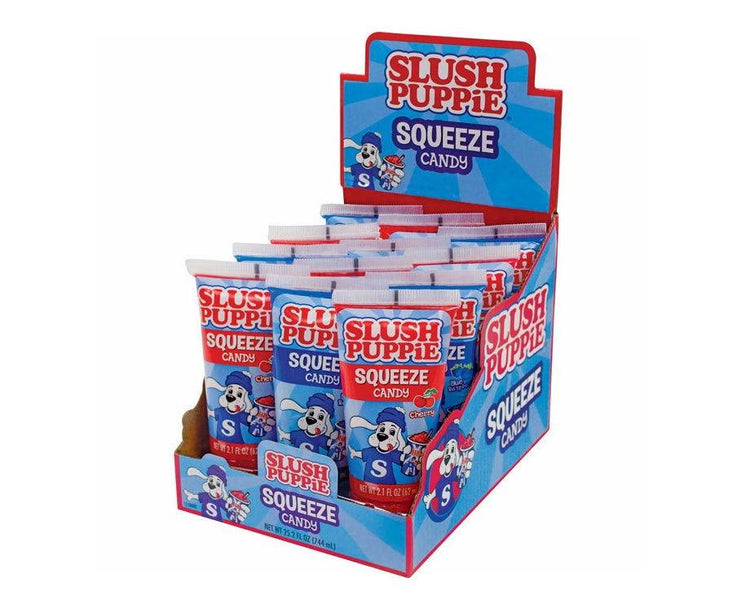 Slush Puppie 2.1 oz. Squeeze Candy | Blue Raspberry & Cherry - 12 / Box ...