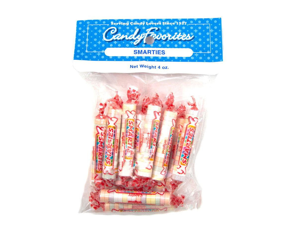 Smarties Candy Roll Wafers 4 oz. Peg Bags - CandyFavorites