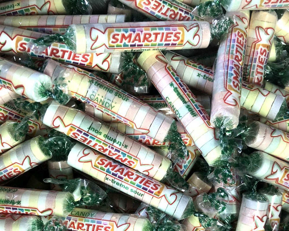 Smarties Extreme Sour Candy Roll Wafers - CandyFavorites