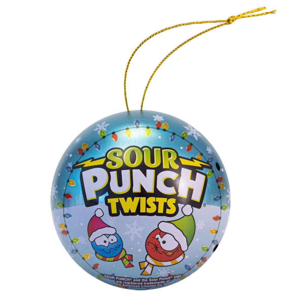 Smarties, WarHeads, Sour Punch Holiday Ornament Tins - CandyFavorites