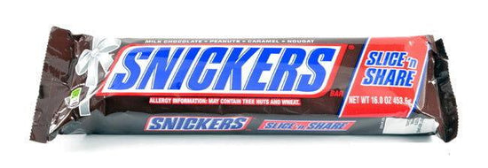 Snickers 1 lb. Slice n Share - 1 Bar – Candy Favorites