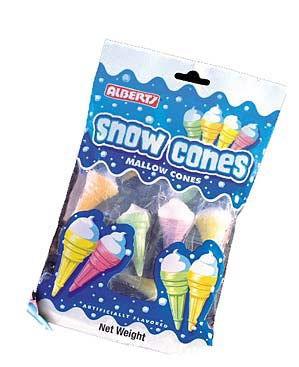 Snow Cones Mallow Cones Bags - CandyFavorites