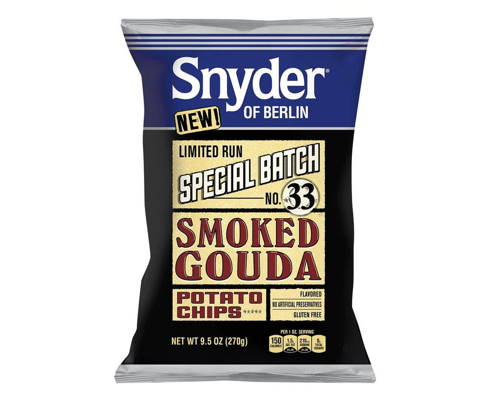 Snyder Smoked Gouda Chips 3 - 9.5 oz. Bags - CandyFavorites