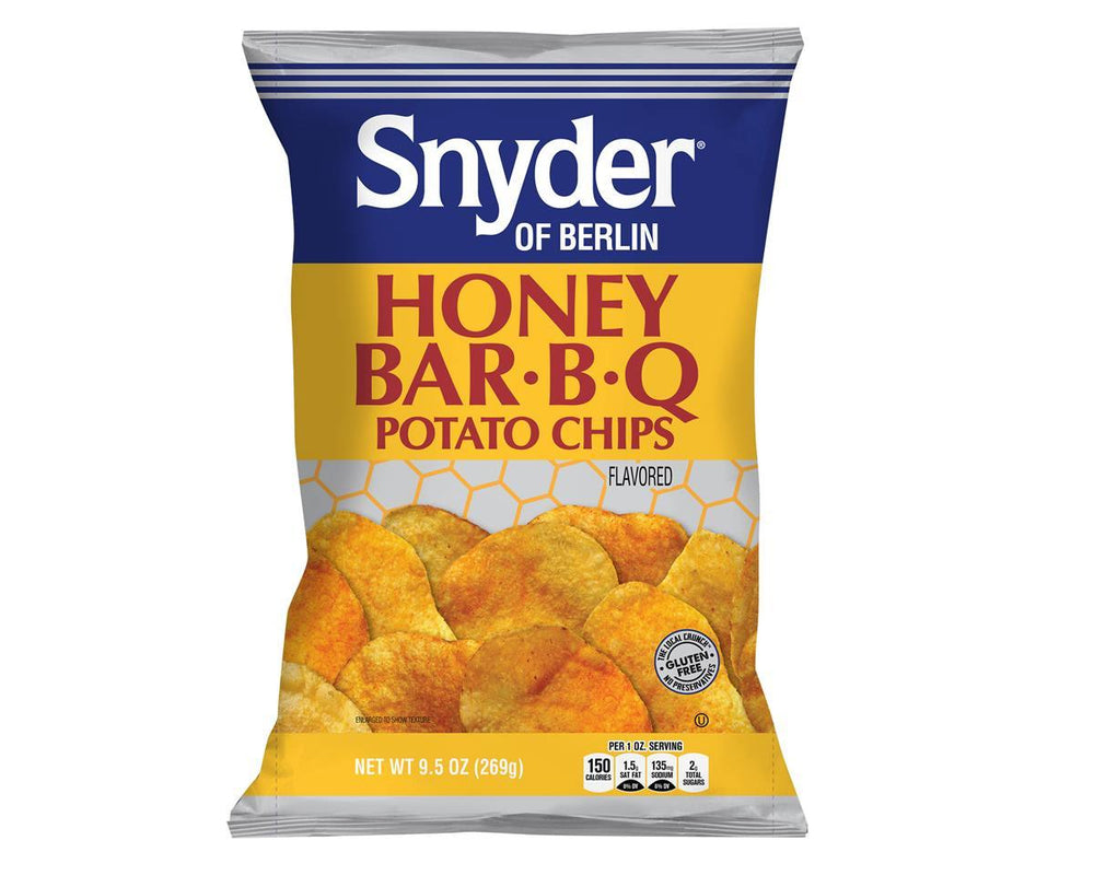 Snyder of Berlin Honey Bar-B-Q Potato Chips 7.75oz Bag - CandyFavorites