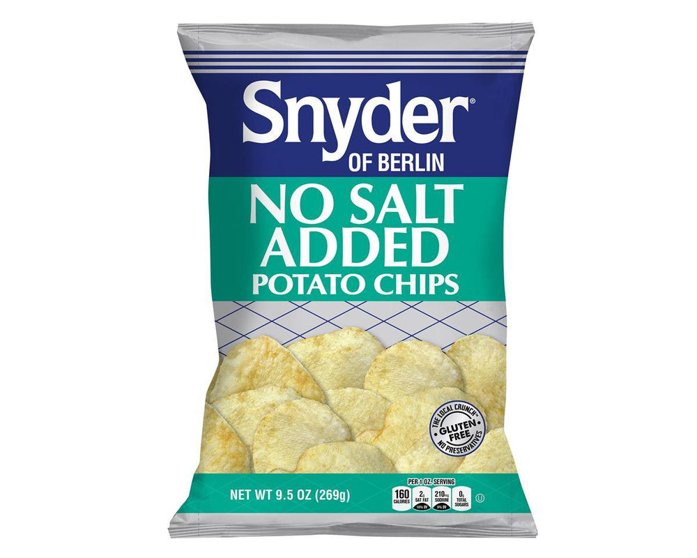 Snyders No-Salt Chips 3-9.5 oz Bags - CandyFavorites