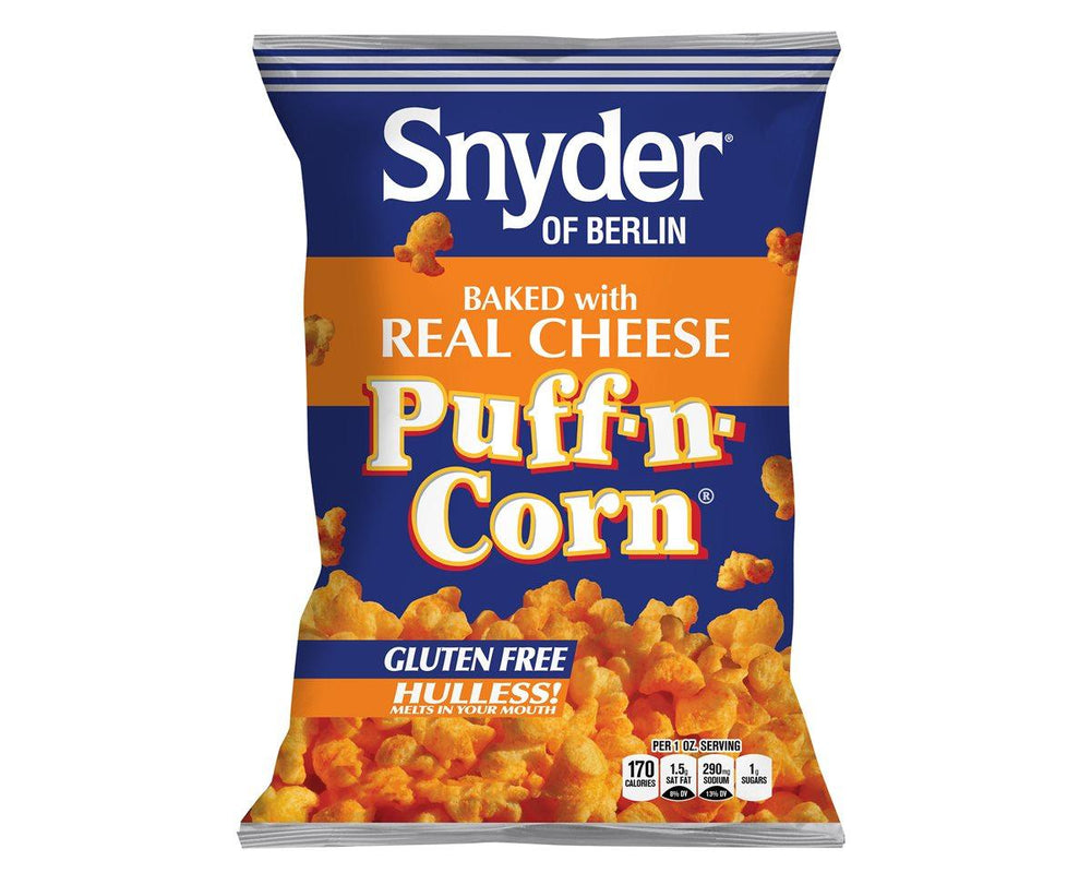 Snyders Puff N Corn Cheese 3-6 oz. Bags - CandyFavorites
