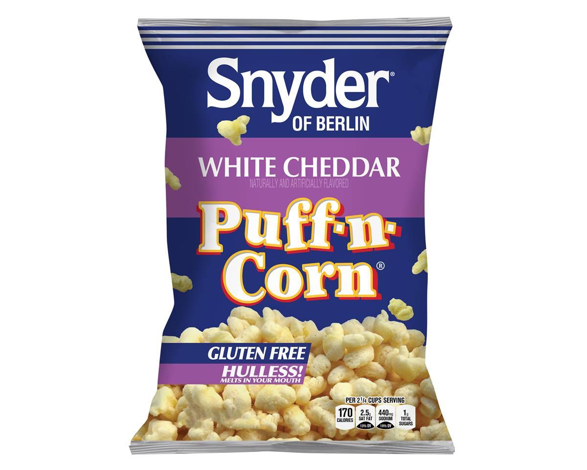 Snyders Puff N Corn White Cheddar 3-6 oz. Bags - CandyFavorites