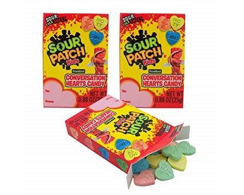 Sour Patch Kids Conversation Hearts 3 Pack - CandyFavorites
