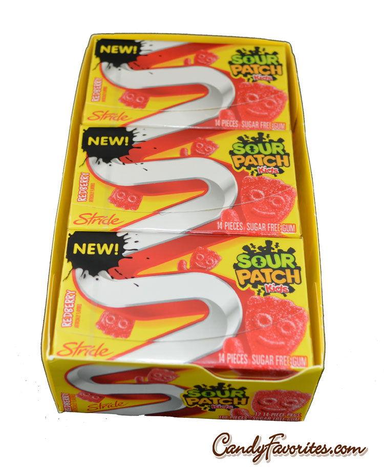 Sour Patch Kids Redberry Stride Gum - CandyFavorites