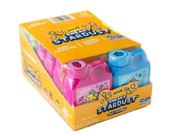 Starkust Candy Kidsmania Sour Sneaky Stardust 1.94 oz. Bubble Gum Powder - 12 / Box ...