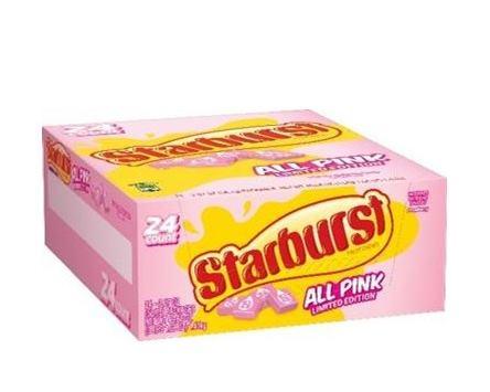 Starburst All Pink Fruit Chews - CandyFavorites