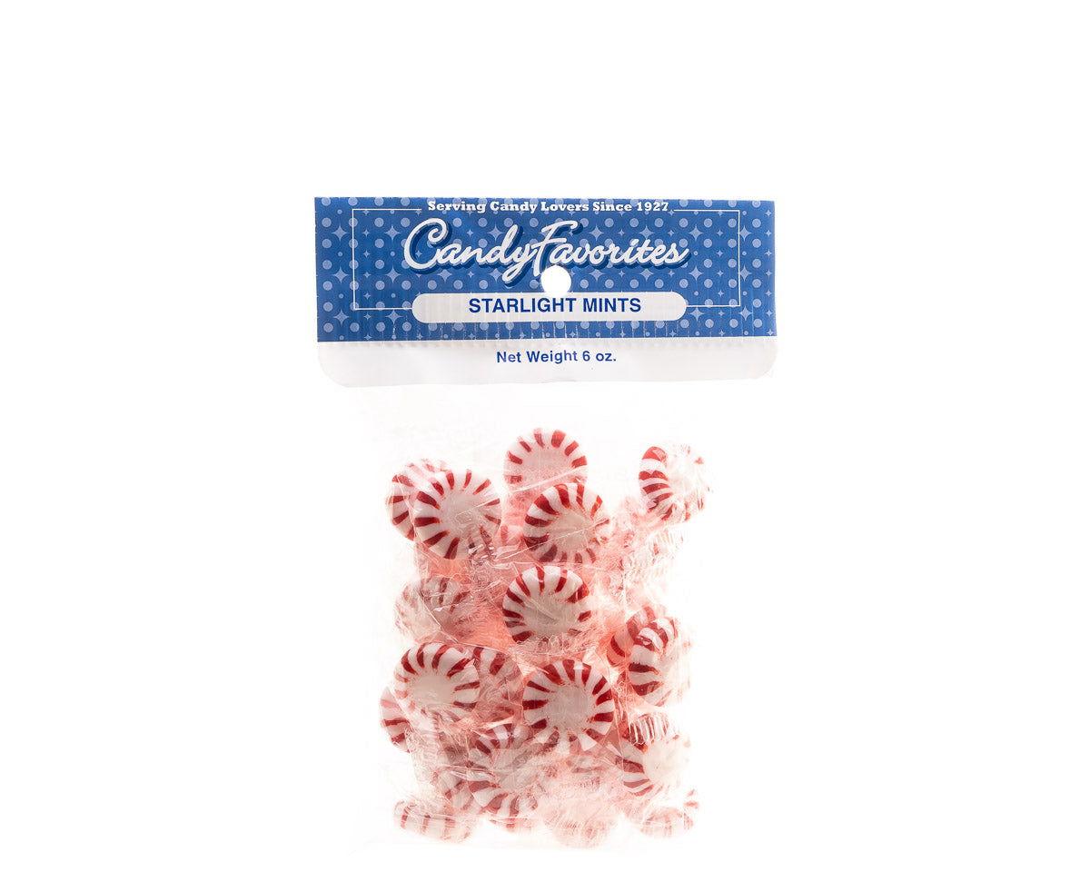 Starlight Mints Peppermint 6 Ounce Peg Bags - CandyFavorites