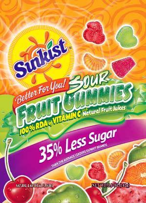 Sunkist Sour Fruit Gummy Bag - CandyFavorites