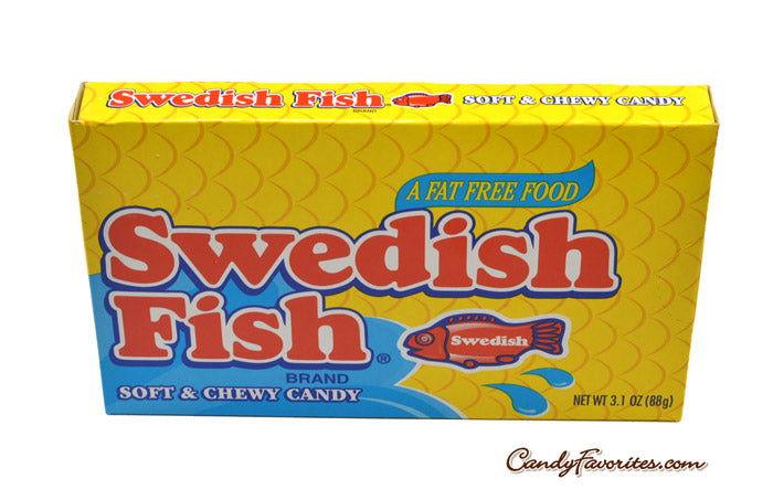 Swedish Fish Soft & Chewy Candy 3.1 Ounce Box - CandyFavorites