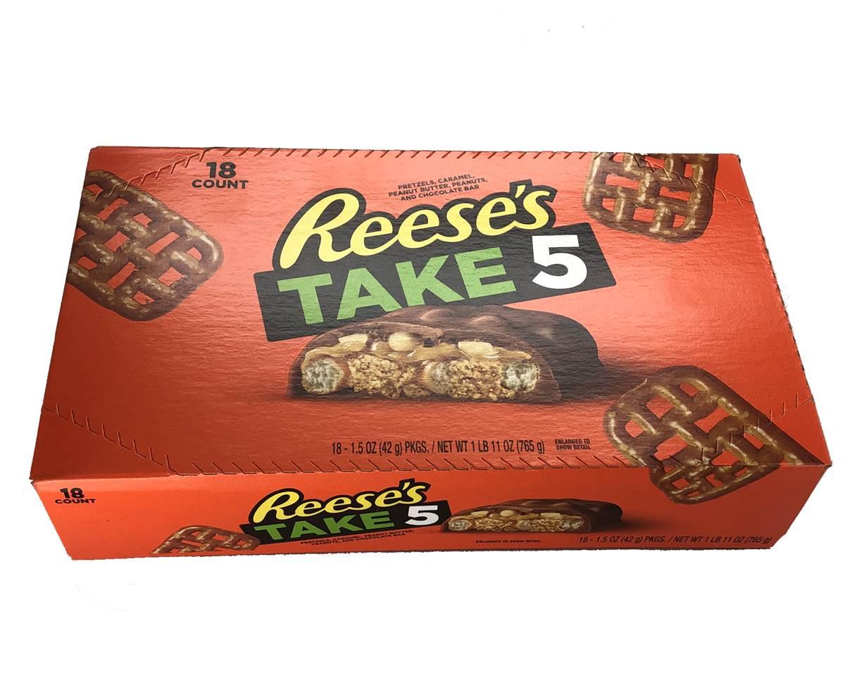Fast Five Candy Reese's Take Five 5 Layer Candy Bar | 1.5 oz. New Formula - 24 / Box ...