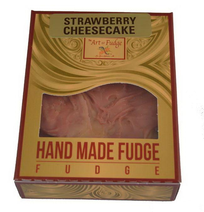 The Art of Fudge Strawberry Cheesecake Fudge - CandyFavorites