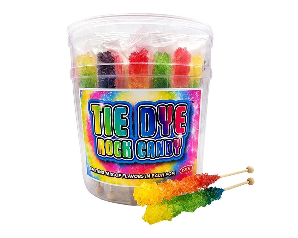 Tie Dye Rock Candy Swizzle Sticks - CandyFavorites
