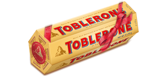 Toblerone Holiday Gift Bar 6 Pack - CandyFavorites