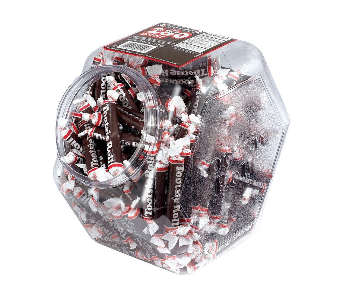 Tootsie Rolls Thin Size Jar - CandyFavorites